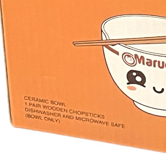 NEW Maruchan Ramen Smiley face Ceramic Bowl Mad Engine New In Box - Picture 7 of 9